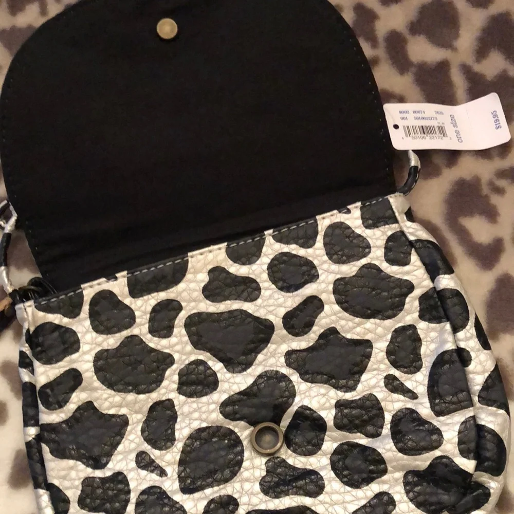 77kids Leopard Crossbody Purse Flap Tassle